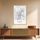 Providence Street Map, Rhode Island Map, City Map Art, Minimalist Art, Wall Art, Canvas Print, Bedroom Wall Décor, Gift For Couples,