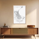 Corpus Christi Street Map, Texas Map, City Map Art, Minimalist Art, Wall Art, Canvas Print, Travel Wall Décor, Gift For Dad, Office Décor
