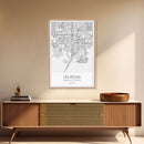 Las Vegas Street Map, Nevada Map, City Map Art, Modern Wall Art, Wall Art, Canvas Print, Travel Wall Décor, Dorm Wall Print, Couples Gift