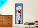 Desert Cactus Framed Canvas Print southwest wall art agave painting moody art gift idea her rustic decor