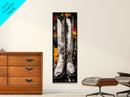 Black and White Cowboy Boots Framed Canvas Print, Rustic Wall Art, Western Art, Moody Art, Vintage Horse Art, Extra Wide Art