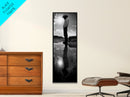 Lone Cowboy, Reflection Photography, Framed Canvas Print, Rustic Art, Moody Wall Art, Extra Wide Art, Southwest Wall Art