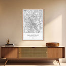 San Antonio Street Map, Texas Map, City Map Art, Minimalist Art, Wall Art, Canvas Print, Black And White Art, Travel Print, Family Gift