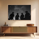 Cowboy Prints Framed Wall Art, Western Decor, Farmhouse Decor, Cowboy Photography, Gloss Metal Wall Art, Wood Framed Rustic Decor