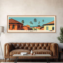 Cabinda, Angola Panoramic Canvas Print, Cabinda, Angola Painting, Angola Art, Cabinda Travel Poster, Travel Art, Vacation Gift