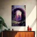Gateway to another world, the purple realm, fine art poster print, fantasy decor