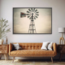 Rustic Farmhouse Home Decor, Windmill Photography Photo Print Art, Rustic Industrial Farmhouse Wall Art Picture, Country Landscape Picture