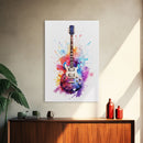Rock N Roll Art, Classic Electric Guitar Print, Studio Gift, Musician Gift, Music Wall Art, Framed Canvas Print, Rock And Roll