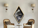 I hope the book isn't too scary! Ghost readin a spooky book, diamond shaped halloween wall art
