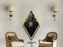 Dapper Demon Cthulhu, Cosmic Horror Victorian Portrait Art, Halloween Decor, Diamond Shaped Canvas Art Print