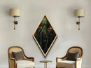 Cthulhu is ready for the ball, halloween decor, canvas art print, diamond shaped halloween art