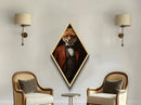 The Victorian Gentleman Business Fox, Framed Canvas or Canvas Print, Halloween Decor, Dark Academia, Funny Halloween Decorations