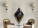 The Raven, Cool Halloween Art, Canvas Textured Print, Dark Wall Art, Dark Academia, Goth Art, Hallowen Wall Decoration