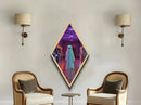The Phantom Of The Arcade, Canvas Textured Print, Retro Vaporwave Halloween Mashup Art, Halloween Canvas Prints