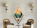 Cuyahoga Valley National Park Diamond Shaped Travel Poster Canvas Art Print, Canvas Wall Art, Travel Gift, Ohio Travel Art