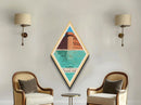 Dry Tortugas National Park Travel Poster Canvas Texture Print, Travel Decor Art, Midcentury Modern Retro Decor Florida Travel Art