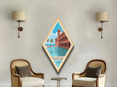 Retro Dry Tortugas National Park Travel Poster Canvas Texture Print, Travel Decor Art, Midcentury Modern Decor Florida Travel Art