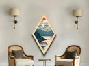 Kenai Fjords National Park Travel Poster Wall Art Texture Print, Travel Decor Art, Midcentury Modern Retro Decor Alaska Travel Art