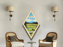 Kobuk Valley National Park Diamond Formed Travel Poster Canvas Artwork Print, Canvas Wall Art, Travel Gift, Alaska Travel Art