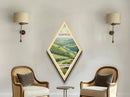 Shenandoah National Park Diamond Shaped Travel Print Canvas Artwork Print, Canvas Wall Art, Travel Present, Virginia Travel Art