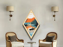 Voyageurs National Park Diamond Formed Adventure Poster Wall Art Art Print, Canvas Wall Art, Travel Gift, Minnesota Travel Art
