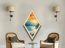 American Samoa National Park Diamond Shaped Travel Poster Canvas Art Print, Canvas Wall Art, Travel Gift, American Samoa Travel Art
