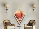 Arches National Park Travel Poster Canvas Texture Print, Travel Decor Art, Midcentury Modern Retro Decor Utah Travel Art