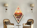 Badlands National Park Travel Poster Wall Art Texture Print, Travel Decor Art, Midcentury Modern Retro Decor South Dakota Travel Art