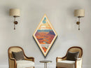 Canyonlands National Park Diamond Shaped Travel Poster Canvas Art Print, Canvas Wall Art, Travel Gift, Utah Travel Art