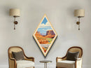 Canyonlands National Park Diamond Shaped Travel Print Canvas Art Print, Canvas Wall Art, Travel Gift, Utah Travel Art