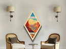 Capitol Reef National Park Diamond Shaped Travel Poster Canvas Art Print, Canvas Wall Art, Travel Gift, Utah Travel Art