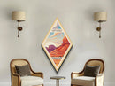 Capitol Reef National Park Travel Poster Canvas Texture Print, Travel Decor Art, Midcentury Modern Retro Decor Utah Travel Art
