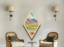 Retro Death Valley National Park Travel Poster Canvas Texture Print, Travel Decor Art, Midcentury Modern Decor California Travel Art