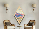 Death Valley National Park Diamond Formed Travel Poster Canvas Artwork Print, Canvas Wall Art, Travel Present, California Travel Art