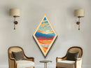 Great Sand Dunes National Park Diamond Shaped Travel Poster Canvas Art Print, Canvas Wall Art, Travel Gift, Colorado Travel Art