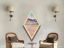 Great Sand Dunes National Park Diamond Shaped Adventure Print Canvas Artwork Print, Canvas Wall Art, Travel Gift, Colorado Travel Art