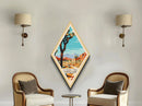 Retro Joshua Tree National Park Travel Poster Canvas Texture Print, Travel Decor Art, Midcentury Modern Decor California Travel Art