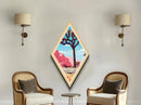 Joshua Tree National Park Travel Poster Canvas Texture Print, Travel Decor Art, Midcentury Modern Retro Decor California Travel Art