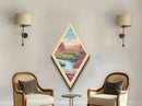Mesa Verde National Park Diamond Shaped Travel Poster Canvas Art Print, Canvas Wall Art, Travel Gift, Colorado Travel Art