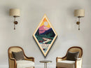 Olympic National Park Travel Poster Canvas Texture Print, Travel Decor Art, Midcentury Modern Retro Decor Washington Travel Art