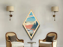 Olympic National Park Diamond Formed Travel Print Canvas Art Print, Canvas Wall Art, Travel Gift, Washington Travel Art