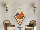 Retro Zion National Park Travel Poster Canvas Texture Print, Travel Decor Art, Midcentury Modern Decor Utah Travel Art