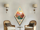 Retro Zion National Park Adventure Poster Wall Art Texture Print, Travel Decor Art, Midcentury Modern Decor Utah Travel Art