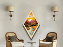 Zion National Park Travel Poster Wall Art Texture Print, Travel Decor Art, Midcentury Modern Retro Decor Utah Travel Art