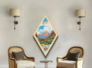 Retro Zion National Park Adventure Poster Wall Art Texture Print, Travel Decor Artwork, Midcentury Modern Decor Utah Travel Art