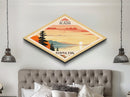 Acadia National Park Diamond Shaped Travel Print Art Wall Art Art Print, Canvas Wall Art, Travel Present, Maine Travel Art
