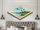 Biscayne National Park Travel Poster Art Canvas Texture Print, Travel Decor Art, Midcentury Modern Retro Decor Florida Travel Art