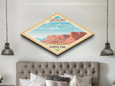 Canyonlands National Park Travel Poster Art Canvas Texture Print, Travel Decor Art, Midcentury Modern Retro Decor Utah Travel Art