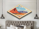 Capitol Reef National Park Travel Poster Art Canvas Texture Print, Travel Decor Art, Midcentury Modern Retro Decor Utah Travel Art