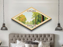 Congaree National Park Travel Poster Art Canvas Texture Print, Travel Decor Art, Midcentury Modern Retro Decor South Carolina Travel Art